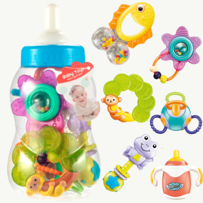 Set Jucării Zornăitoare în Formă de Biberoane | image