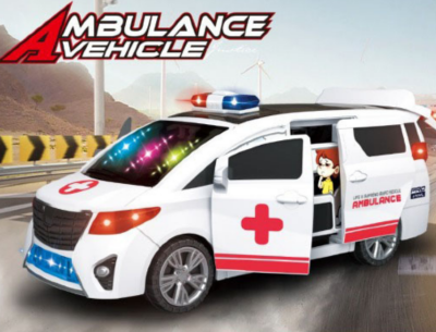 Ambulanță Interactivă cu Uși Automate și Rotire 360° | image