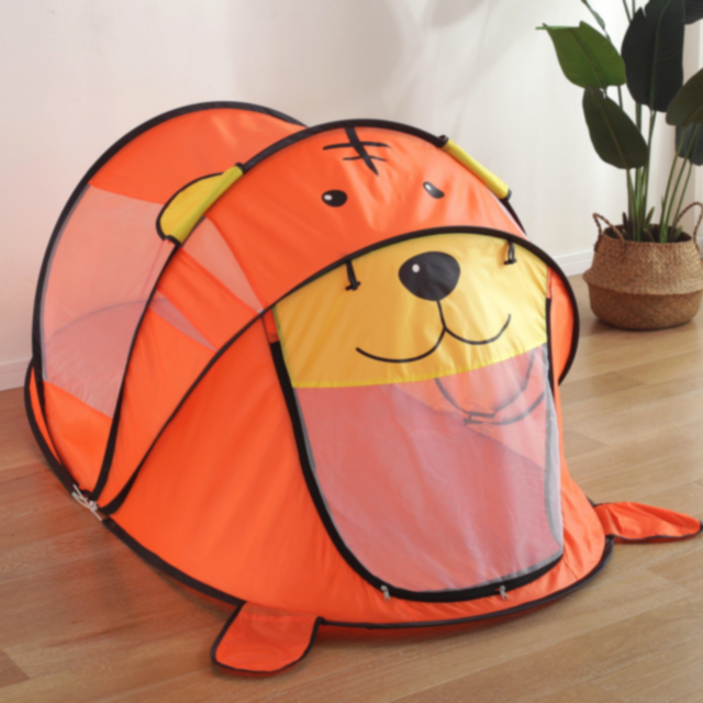 Cort de Joacă pentru Copii, Model Tigru, Portabil, Interior și Exterior