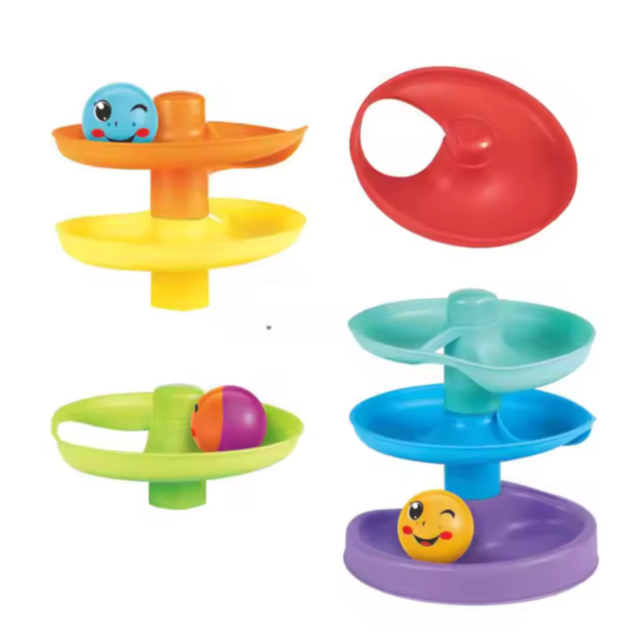 Turn cu Bile Colorate – Jucărie Educativă și Interactivă pentru Bebeluși
