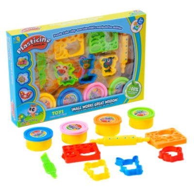 Set Plastilină cu 4 Culori și Forme de Modelat Animale | image