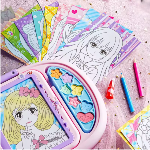 Set Machiaj Creativ cu Desene Anime pentru Copii