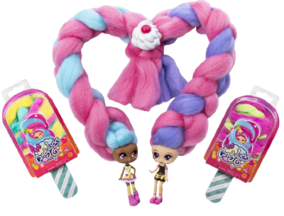 Păpușă Candylocks cu păr colorat pentru coafat – Double Bun | image