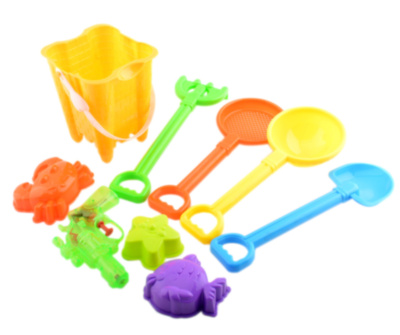 Găletușă cu Pistol de Apă și 7 Accesorii de Nisip, 30cm | image