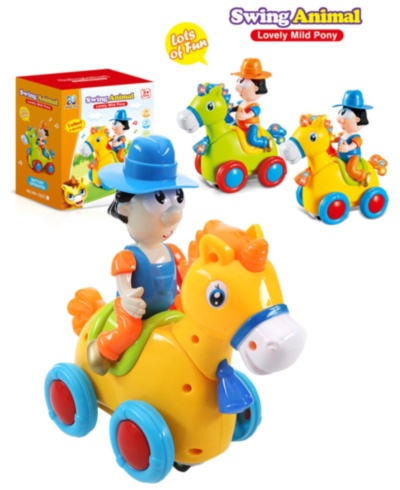 Căluț cu Călăreț care merge cu Sunete și Lumini | image