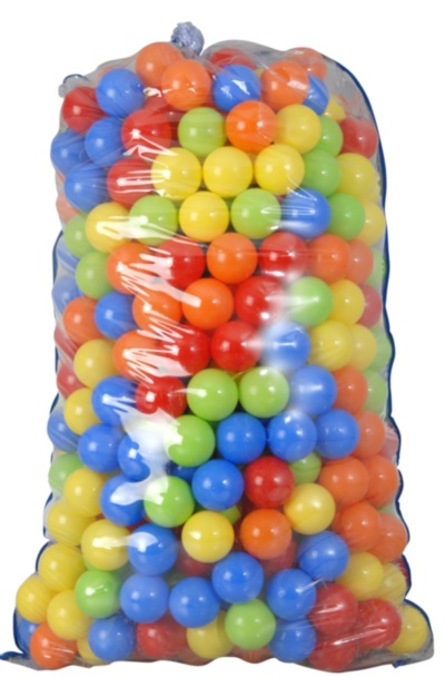 Set 600 Bile Colorate din Plastic, 6cm | image