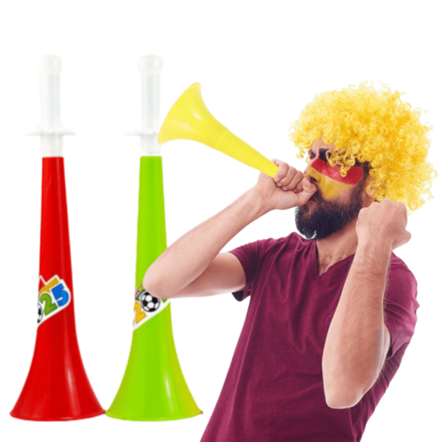 Trompetă Vuvuzelă Colorată pentru Suporteri cu Sunet Puternic (culoare aleatorie)