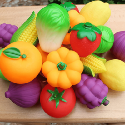 Set Fructe și Legume Moi din Silicon – 6 Buc | image