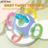 Jucărie pentru Bebeluși – Minge Rotativă cu Inele de Dentiție