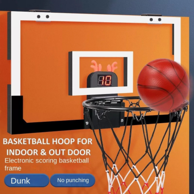Coș de Baschet cu Scor Electronic – Jucărie Interactivă pentru Copii | image