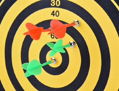 Set de darts magnetic cu țintă dublă | image