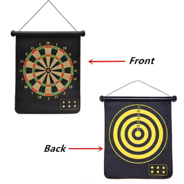 Set de darts magnetic cu țintă dublă