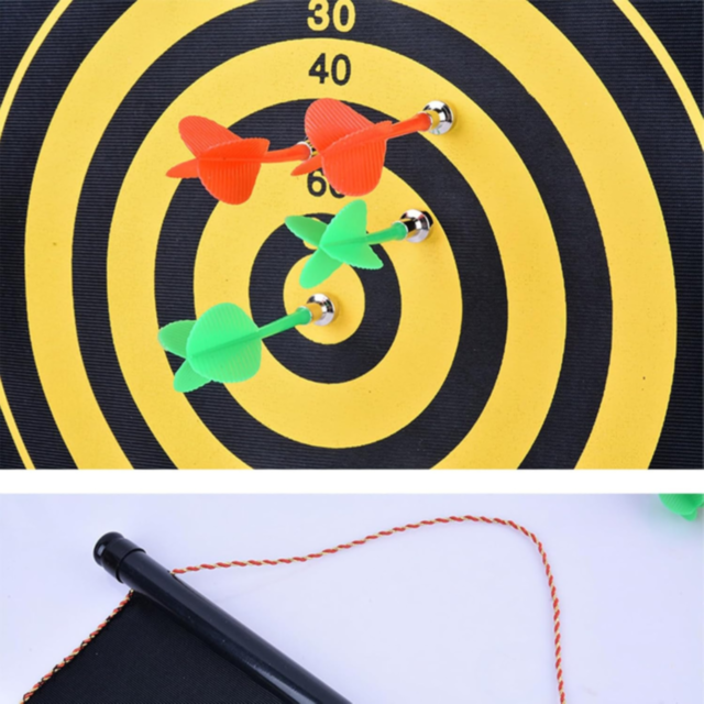 Set de darts magnetic cu țintă dublă