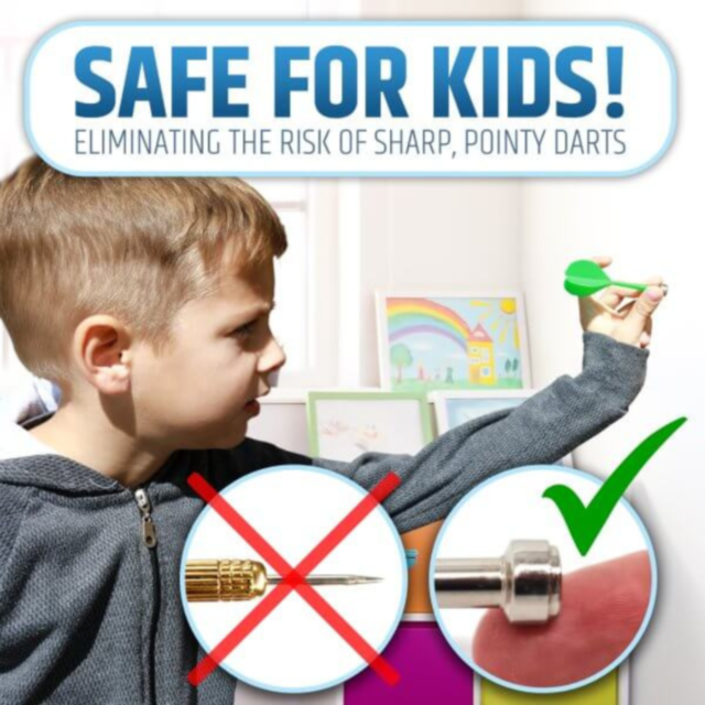 Set de darts magnetic cu țintă dublă