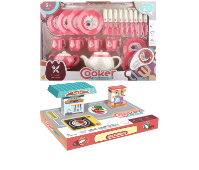 Set de Bucătărie pentru Copii – Veselă și Mini Plită de Joacă | image