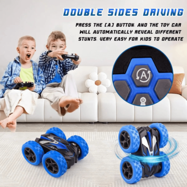 Mașinuță Stunt 360° cu Telecomandă și Ceas (culoare aleatorie)