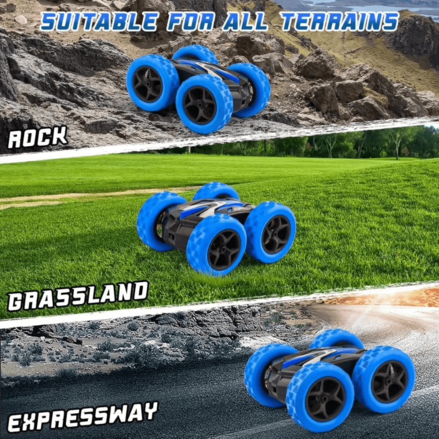 Mașinuță Stunt 360° cu Telecomandă și Ceas (culoare aleatorie)