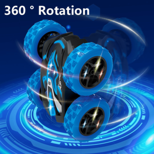 Mașinuță Stunt 360° cu Telecomandă și Ceas (culoare aleatorie)