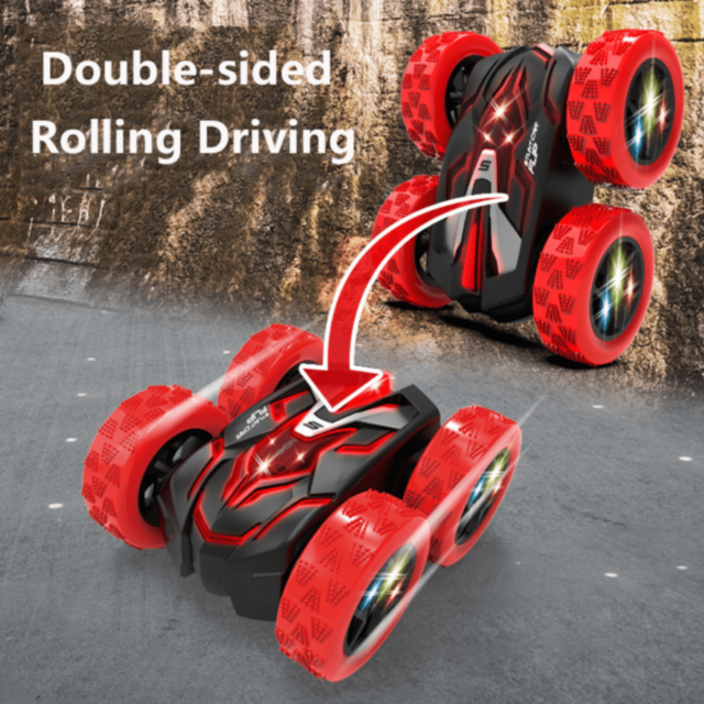 Mașinuță Stunt 360° cu Telecomandă și Ceas (culoare aleatorie)