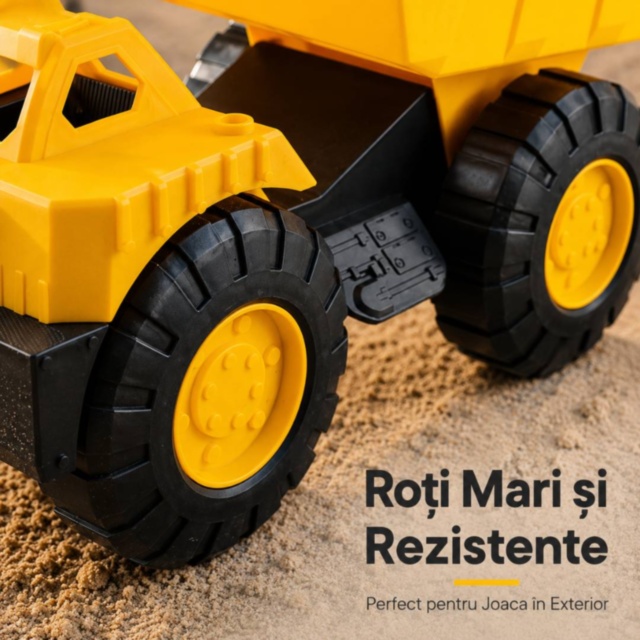 Camion Basculant Mare pentru Nisip și Joacă Activă