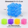 Cub squishy antistres cu biluțe moi și elastice, 12buc/set, preț pentru 1 buc.