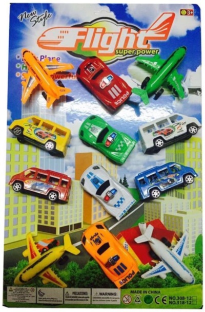 Set 8 Mașinuțe și 4 Avioane | image