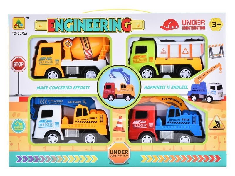 Set 4 Mașini de Construcție