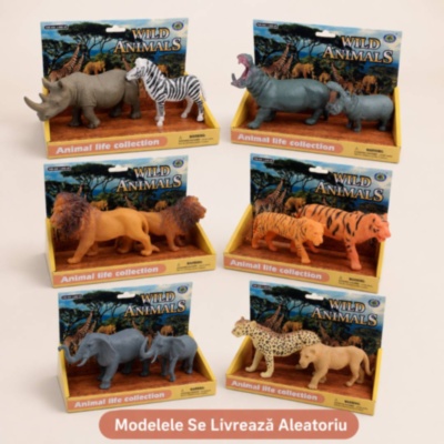 Set 2 Animale Sălbatice pentru Copii Modele Aleatorii | image