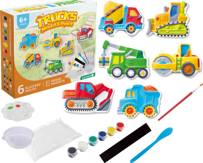 Set Vehicule Gips de Modelat și Vopsit Magneți de Frigider  | image