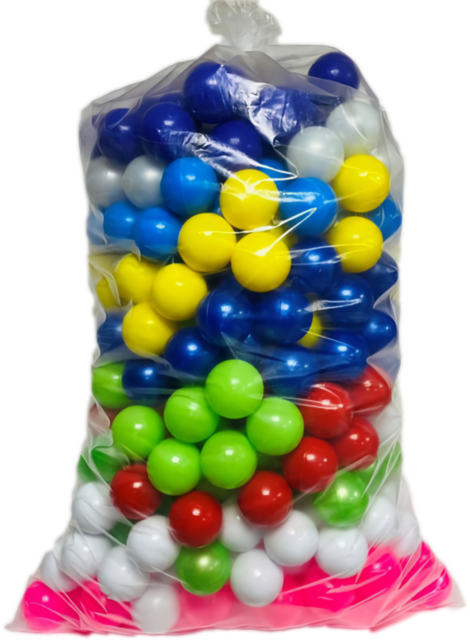 Set 380 Bile Colorate din Plastic, 7cm