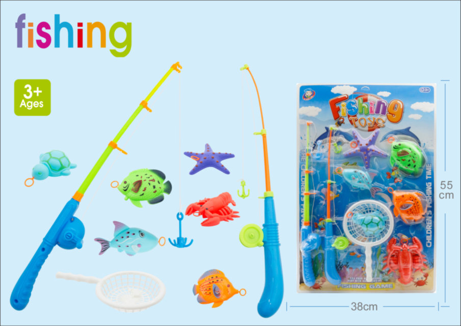 Игра Рыбалка с Двумя Удочками с Крючками