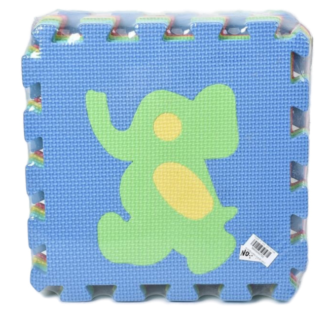 Covoraș Puzzle din Burete cu Animale, 10 Plăci