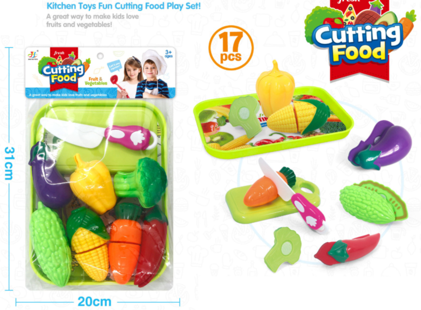 Set 7 Legume de Feliat cu Cuțit și Tocător