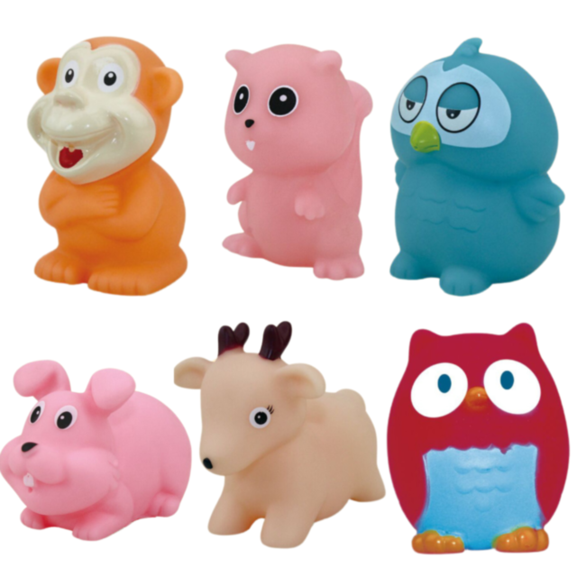 Set 7 Figurine Animăluțe Moi de Baie
