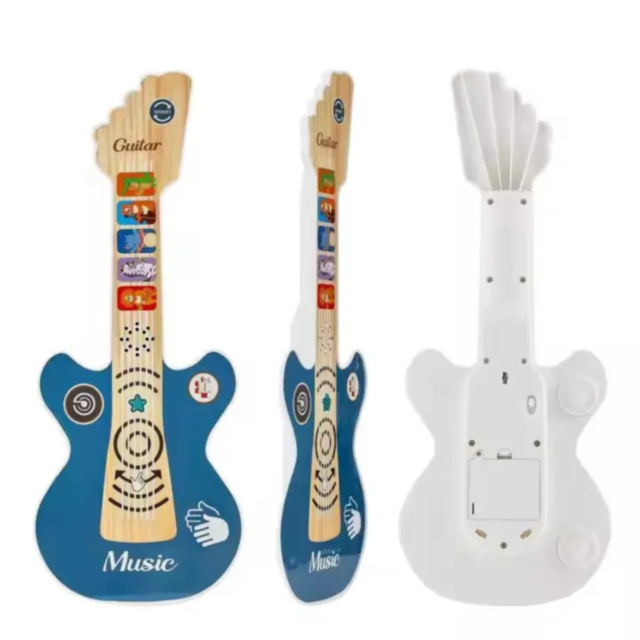 Chitară Electrică Interactivă pentru Copii cu Funcție Touch și Sunete Muzicale (culoare roșu)