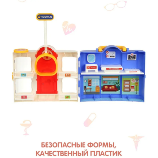 Set Spital Veterinar – Joc de Rol cu Animăluțe și Accesorii