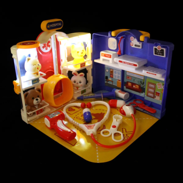 Set Spital Veterinar – Joc de Rol cu Animăluțe și Accesorii