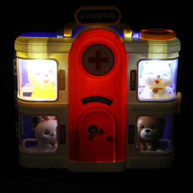 Set Spital Veterinar – Joc de Rol cu Animăluțe și Accesorii