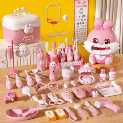 Set Clinică Dentară cu Iepuraș – Joc Educativ cu Sunete și Lumină | image