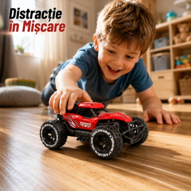 Mașină Off-Road cu Inerție pentru Copii, Model Racing