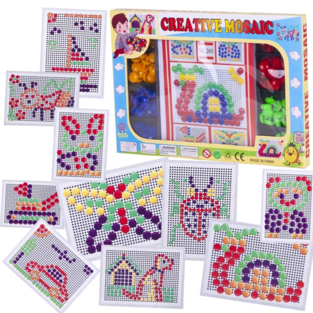 Mozaic cu Pioneze Colorate