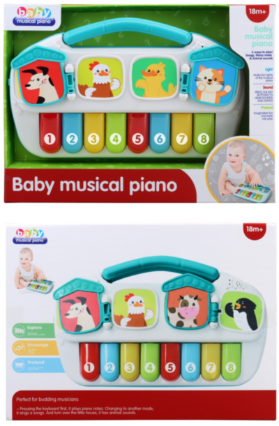 Centru de Activități Interactiv cu Orgă și Sunete de Animale | image