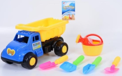 Camion cu 5 Accesorii de Nisip, 34cm | image