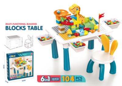 Constructor 104 Detalii cu Masă și Scăunel | image