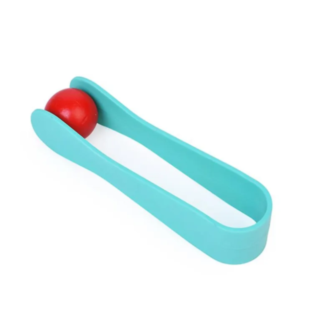 Joc Montessori din Lemn 3 în 1 – Prinde, Sortează și Potrivește Bile Colorate