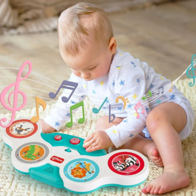 Tobă Interactivă pentru Copii - Jucărie Muzicală Educativă (culoare aleatorie)