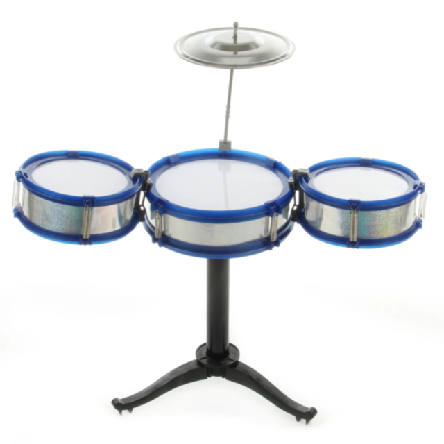 Set de Tobă Jazz pentru Copii cu 3 Tobe și Cinele