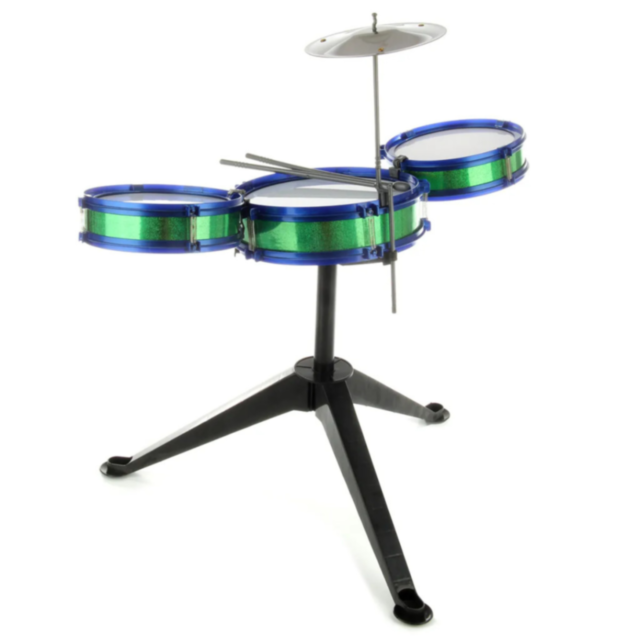 Set de Tobă Jazz pentru Copii cu 3 Tobe și Cinele