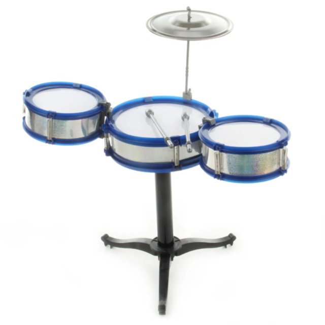 Set de Tobă Jazz pentru Copii cu 3 Tobe și Cinele