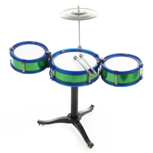 Set de Tobă Jazz pentru Copii cu 3 Tobe și Cinele